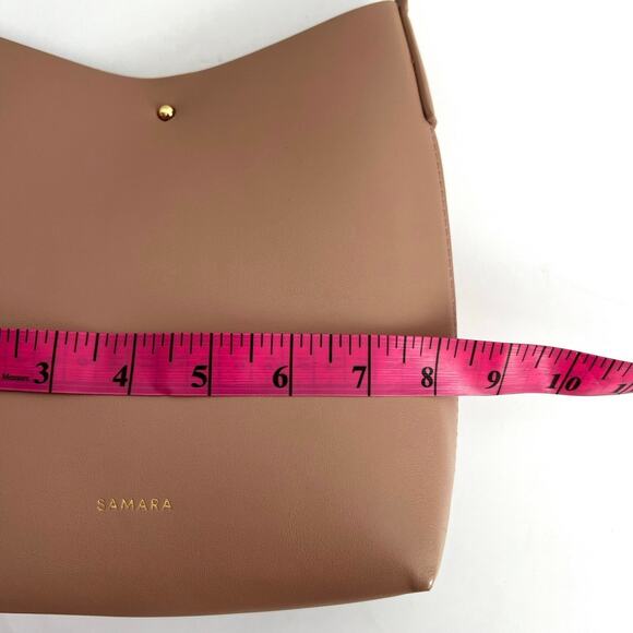 Anthropologie SAMARA Taupe Leather Crossbody Bag - Picture 8 of 8